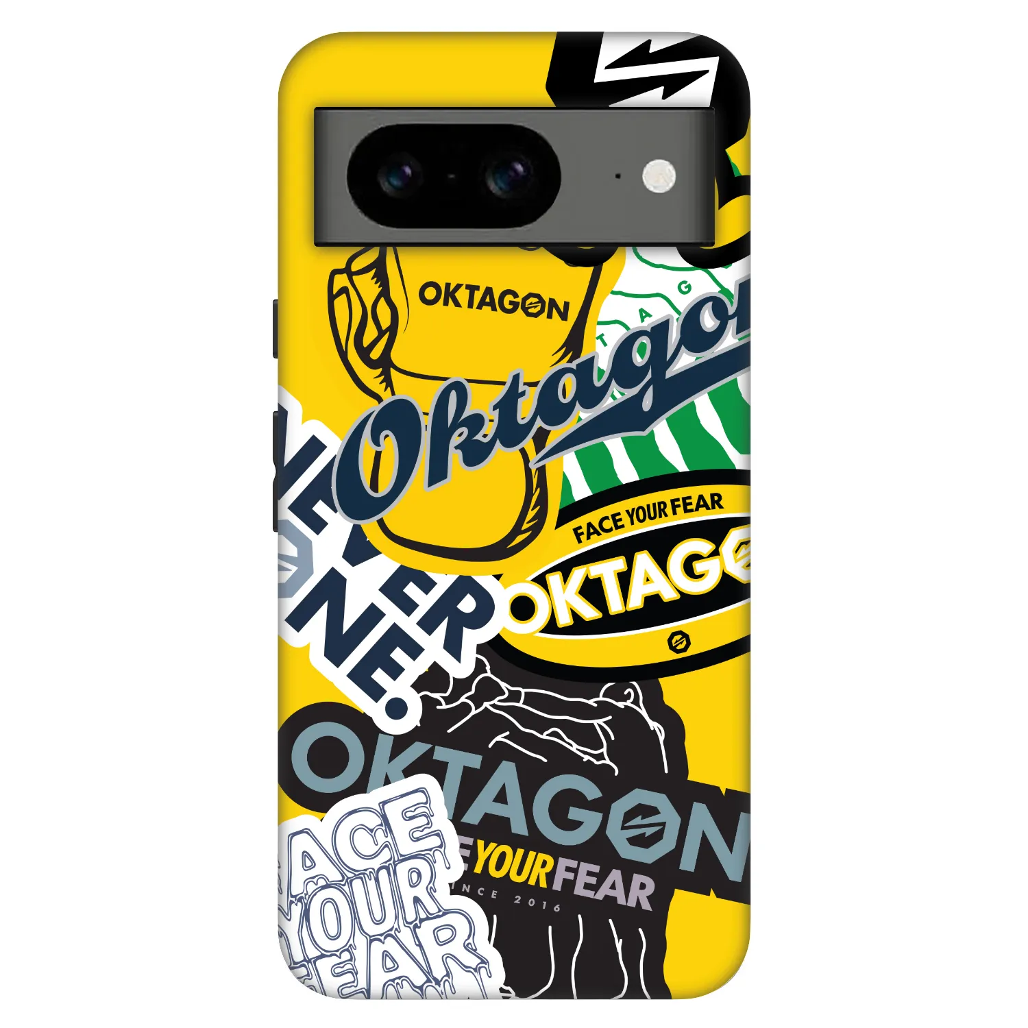 Picasee Fashion Case za Google Pixel 8 Pro - OKTAGON - Logo Archive