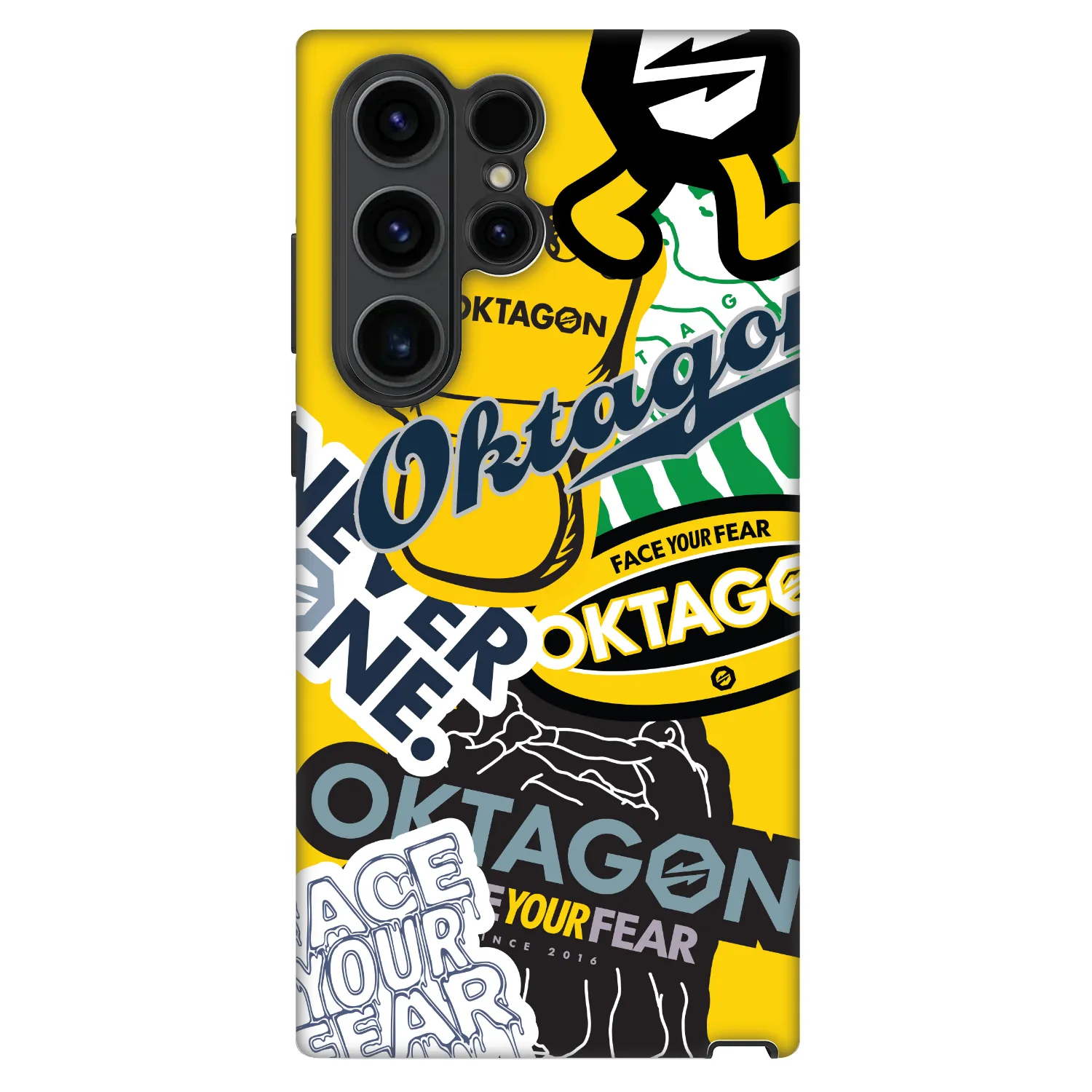 Picasee Fashion Case za Samsung Galaxy S22 Ultra 5G - OKTAGON - Logo Archive