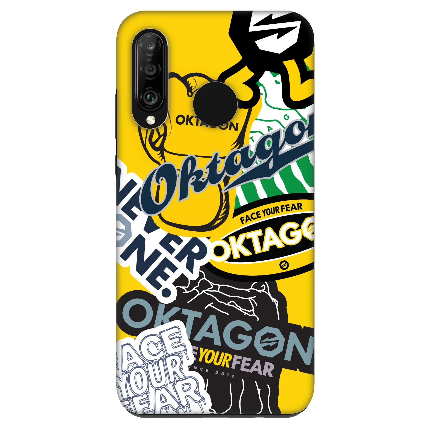 Picasee Fashion Case za Huawei P30 Lite - OKTAGON - Logo Archive