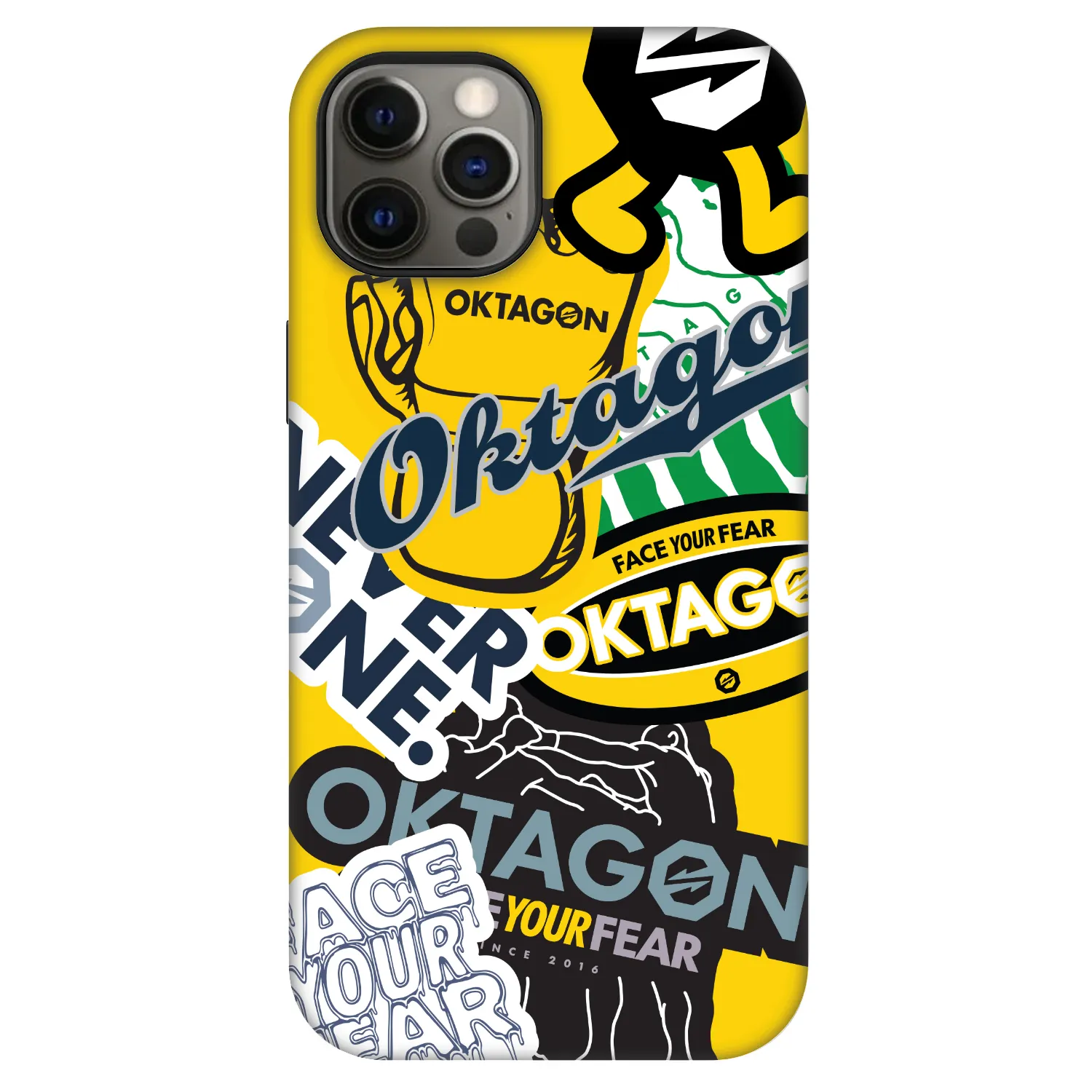 Picasee Fashion Case MagSafe za Apple iPhone 12 - OKTAGON - Logo Archive