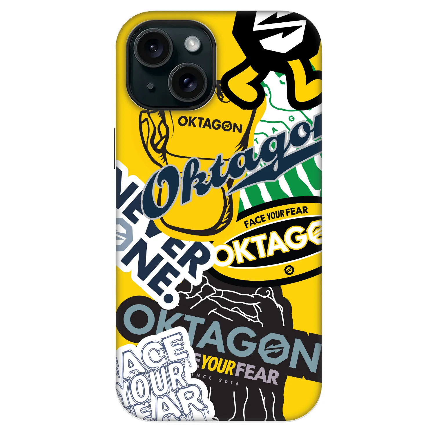 Picasee Fashion Case MagSafe za Apple iPhone 13 - OKTAGON - Logo Archive