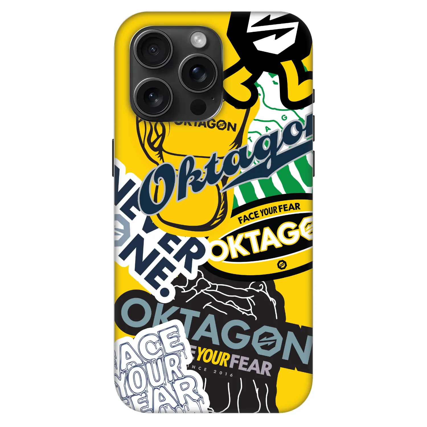 Picasee Fashion Case MagSafe za Apple iPhone 15 Pro Max - OKTAGON - Logo Archive
