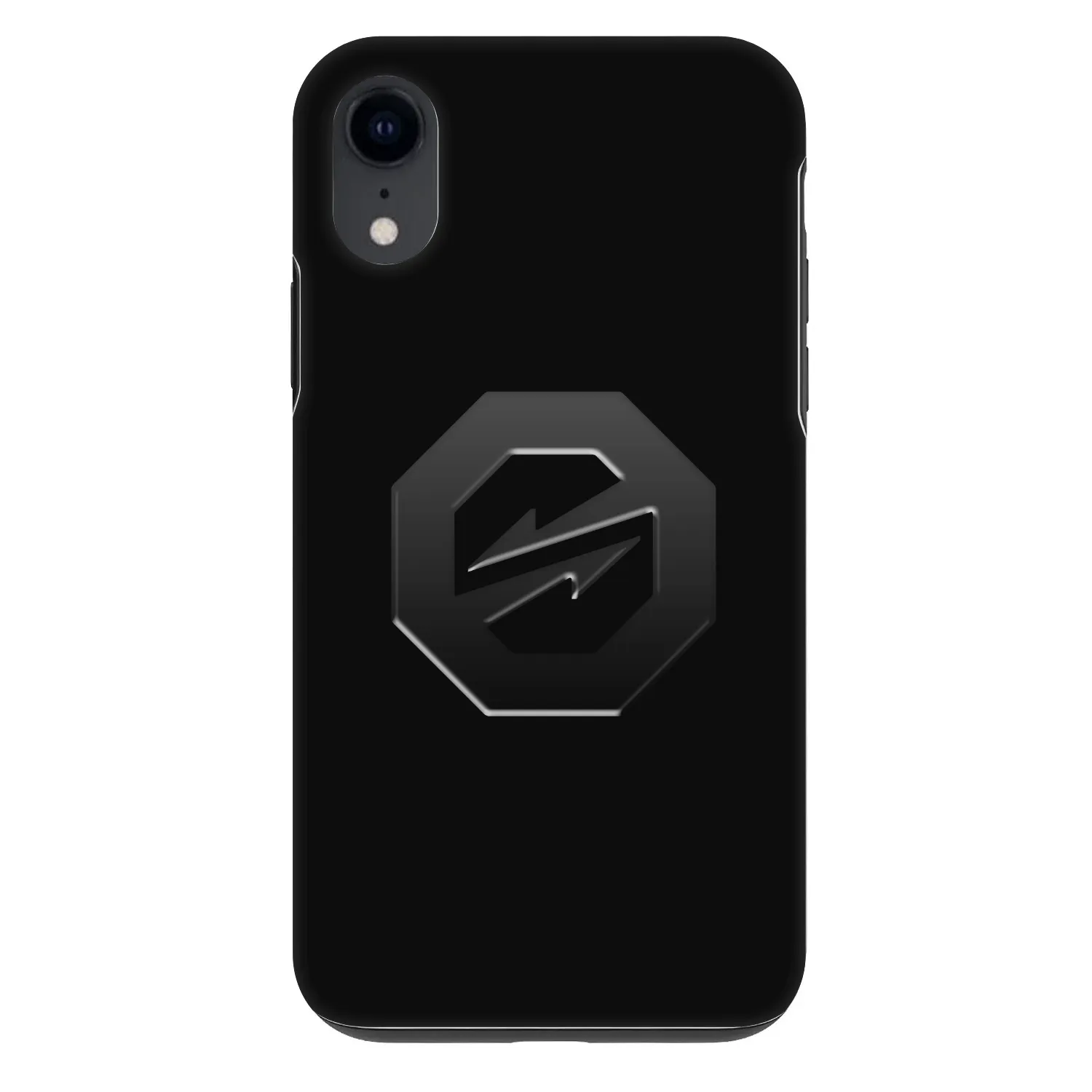 Picasee Fashion Case za Apple iPhone XR - OKTAGON - Stealth Logo