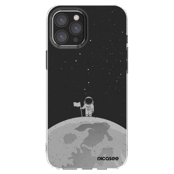 Picasee silikonska prozirna maskica za Apple iPhone 12 Pro Max - Astronaut