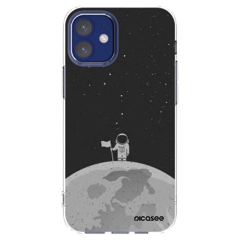 Picasee silikonska prozirna maskica za Apple iPhone 12 mini - Astronaut