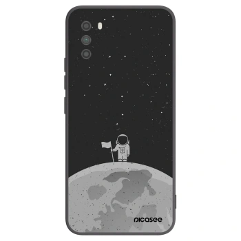Picasee crna silikonska maskica za Xiaomi Poco M3 - Astronaut