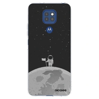 Picasee silikonska prozirna maskica za Motorola Moto G9 Play - Astronaut