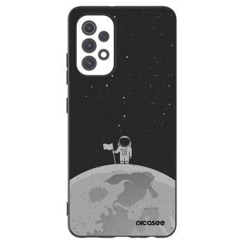 Picasee crna silikonska maskica za Samsung Galaxy A32 5G A326B - Astronaut