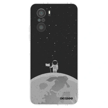 Picasee silikonska prozirna maskica za Xiaomi Poco F3 - Astronaut