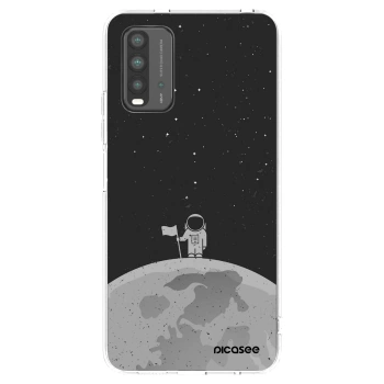 Picasee crna silikonska maskica za Xiaomi Redmi 9T - Astronaut