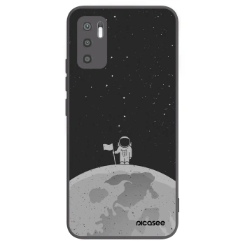 Picasee crna silikonska maskica za Xiaomi Redmi Note 10 5G - Astronaut