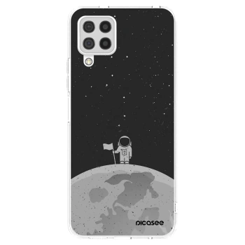 Picasee silikonska prozirna maskica za Samsung Galaxy A22 A225F 4G - Astronaut