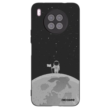 Picasee crna silikonska maskica za Huawei Nova 8i - Astronaut