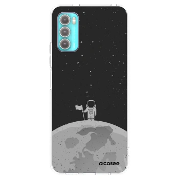 Picasee silikonska prozirna maskica za Motorola Moto G60 - Astronaut