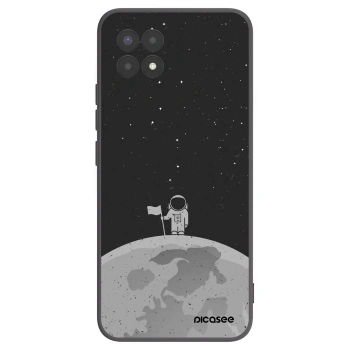 Picasee crna silikonska maskica za Realme 8i - Astronaut
