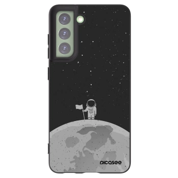 Picasee crna silikonska maskica za Samsung Galaxy S21 FE 5G - Astronaut