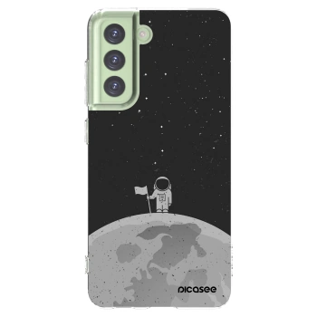 Picasee silikonska prozirna maskica za Samsung Galaxy S21 FE 5G - Astronaut