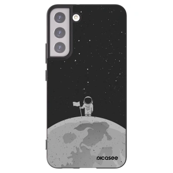 Picasee crna silikonska maskica za Samsung Galaxy S22+ 5G - Astronaut