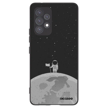Picasee crna silikonska maskica za Samsung Galaxy A53 5G A536 - Astronaut