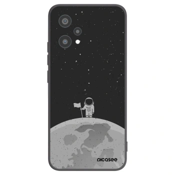 Picasee crna silikonska maskica za Realme 9 Pro 5G - Astronaut