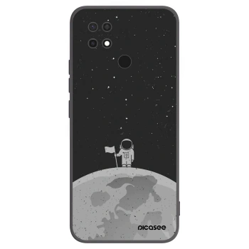 Picasee crna silikonska maskica za Xiaomi Redmi 10C - Astronaut