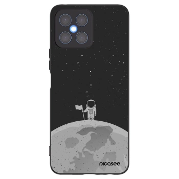 Picasee crna silikonska maskica za Honor X8 4G - Astronaut