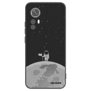 Picasee crna silikonska maskica za Xiaomi 12X - Astronaut