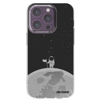 Picasee silikonska prozirna maskica za Apple iPhone 14 Pro - Astronaut