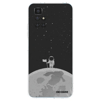 Picasee silikonska prozirna maskica za Xiaomi Redmi 10 (2022) - Astronaut