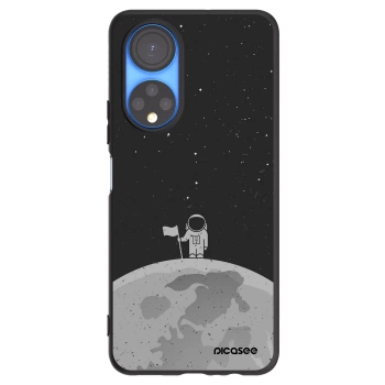 Picasee crna silikonska maskica za Honor X7 - Astronaut