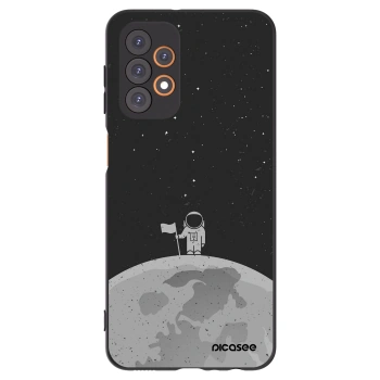 Picasee crna silikonska maskica za Samsung Galaxy A23 A236B 5G - Astronaut