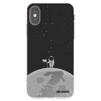Picasee silikonska prozirna maskica za Apple iPhone X/XS - Astronaut