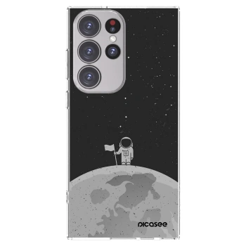 Picasee silikonska prozirna maskica za Samsung Galaxy S23 Ultra 5G - Astronaut