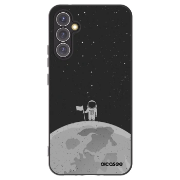 Picasee crna silikonska maskica za Samsung Galaxy A34 5G A346B - Astronaut