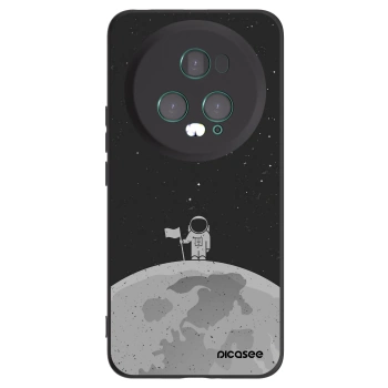 Picasee crna silikonska maskica za Honor Magic5 Pro - Astronaut