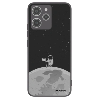 Picasee crna silikonska maskica za Xiaomi Redmi 12 4G - Astronaut