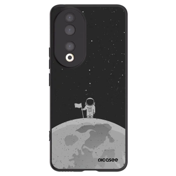 Picasee crna silikonska maskica za Honor 90 5G - Astronaut
