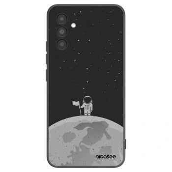Picasee crna silikonska maskica za Samsung Galaxy A04s A047F - Astronaut