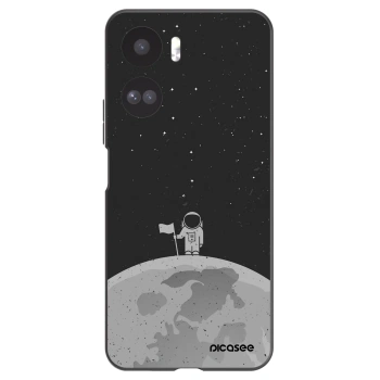 Picasee crna silikonska maskica za Honor 90 Lite 5G - Astronaut