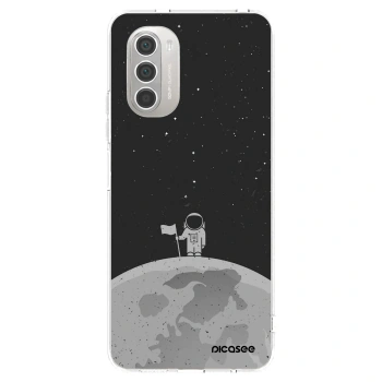 Picasee silikonska prozirna maskica za Motorola Moto G51 - Astronaut