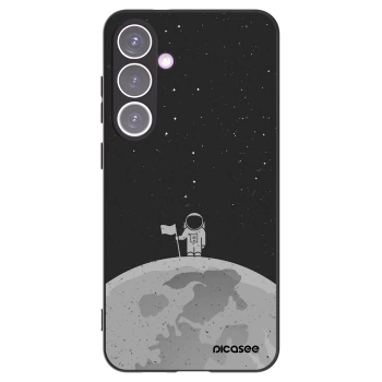 Picasee crna silikonska maskica za Samsung Galaxy S24+ S926B 5G - Astronaut