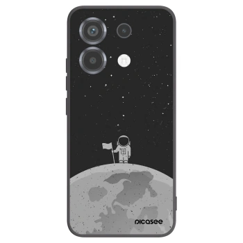 Picasee crna silikonska maskica za Xiaomi Poco X6 - Astronaut