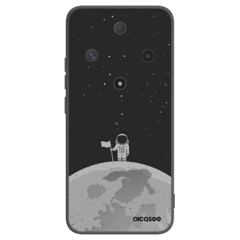 Picasee crna silikonska maskica za Honor Magic6 Lite 5G - Astronaut