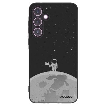 Picasee crna silikonska maskica za Samsung Galaxy A35 5G A356B - Astronaut