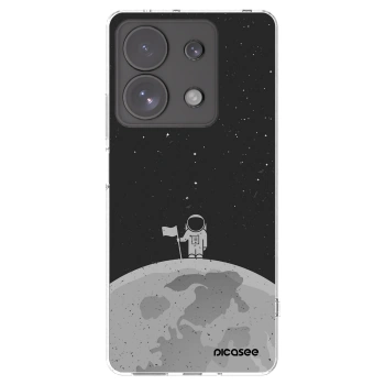 Picasee silikonska prozirna maskica za Xiaomi Redmi Note 13 Pro 4G - Astronaut