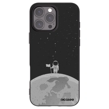 Picasee crna silikonska maskica za Apple iPhone 16 Pro Max - Astronaut