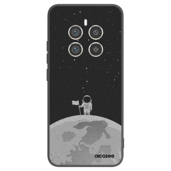 Picasee crna silikonska maskica za Realme 12 Pro 5G - Astronaut