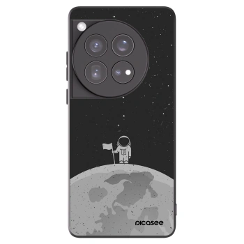 Picasee crna silikonska maskica za OnePlus 12 5G - Astronaut