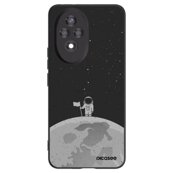 Picasee crna silikonska maskica za Honor 200 Pro 5G - Astronaut