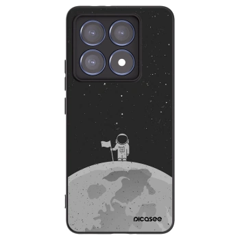 Picasee crna silikonska maskica za Xiaomi 14T Pro - Astronaut